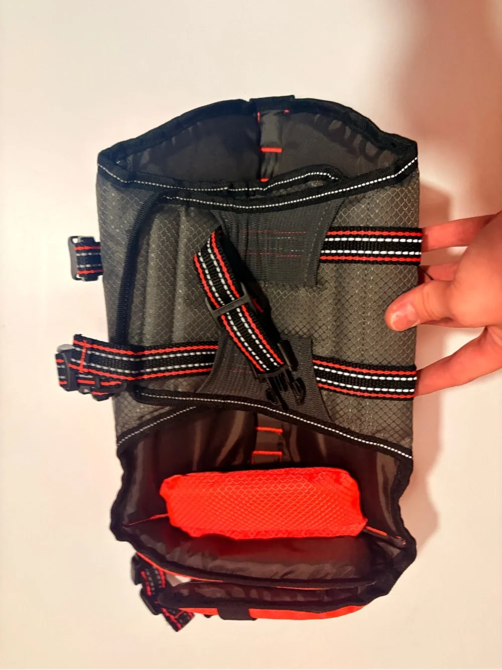 H2O Dog Life Jacket Vest - High Visibility Red